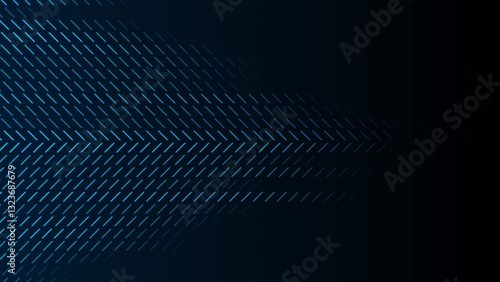Blue minimal glowing tech background with geometric lines
