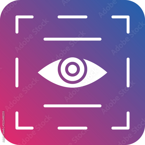 Eye Scanner Icon Style