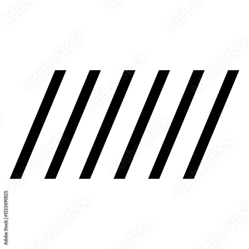 Pedestrian Line Icon Style