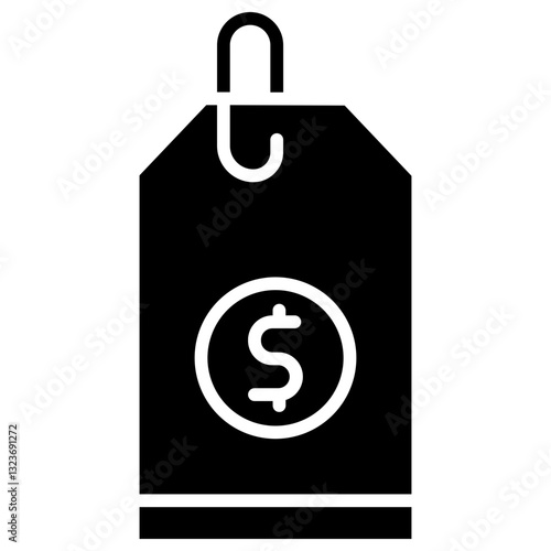 Price Tag Line Icon Style