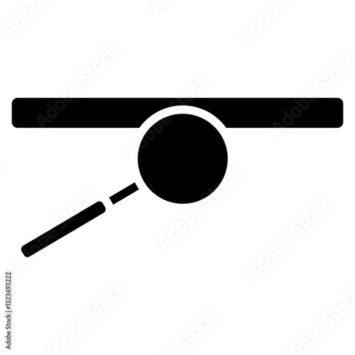 Search Bar Line Icon Style