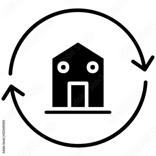 Refinance Line Icon Style