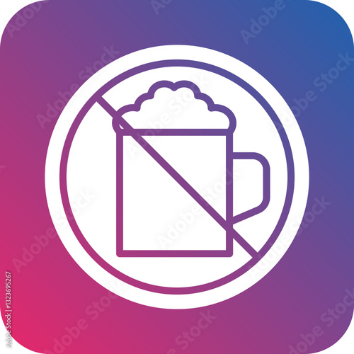Beer Sign Icon Style