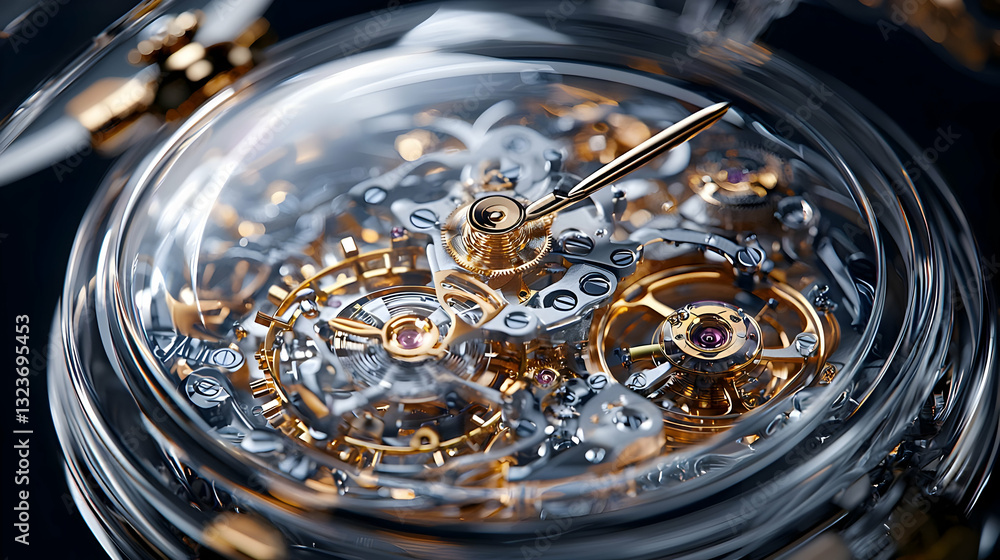 Close-Up Of A Finely Detailed Antique Pocket Watch With Intricate Mechanical Components Close-Up Of A Finely Detailed Antique Pocket Watch With Intricate Mechanical Components
