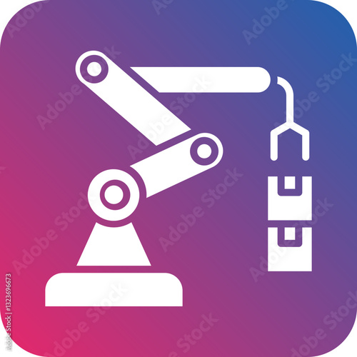 Conveyor Robot Icon Style