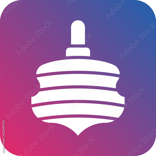 Toy Top Icon Style
