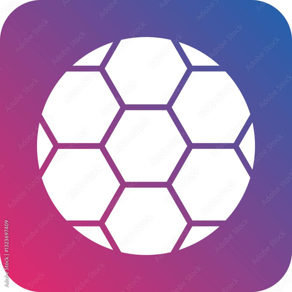 Fototapeta premium Football Icon Style