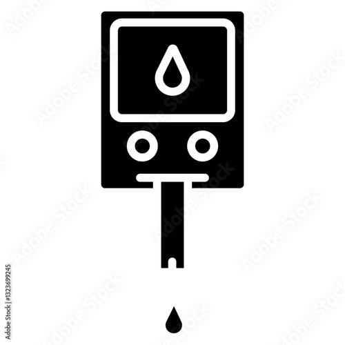 Diabetes Test Line Icon Style