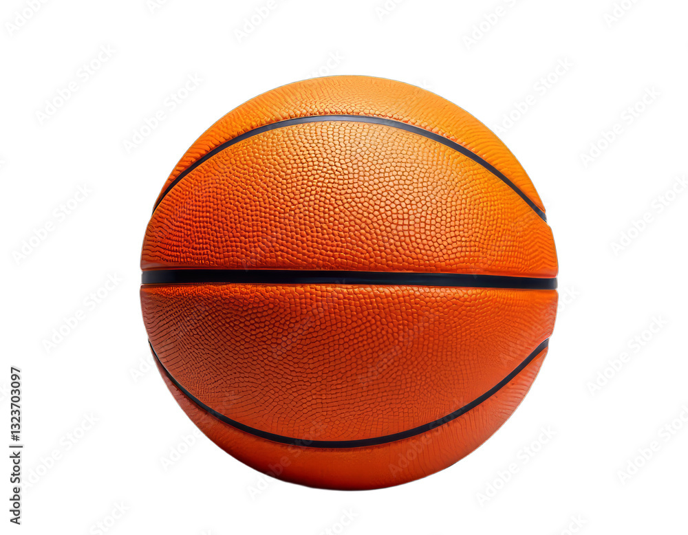 Obraz premium A full shot of an orange basketball