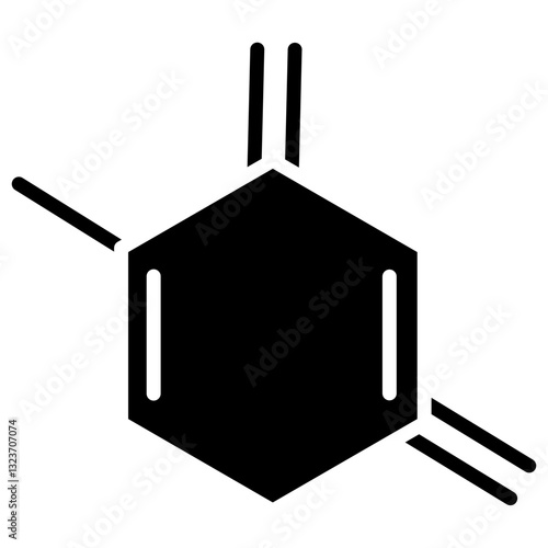 Thymine Line Icon Style