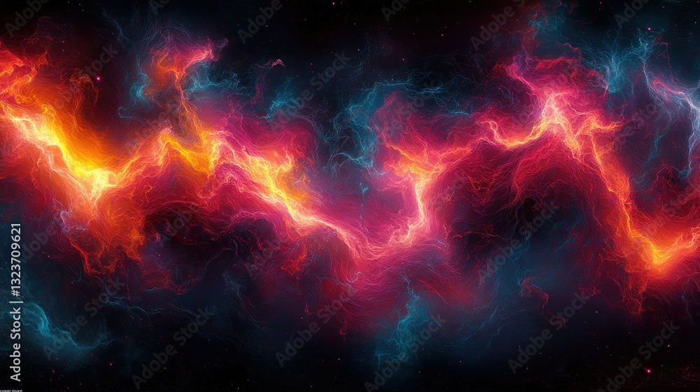 Cosmic energy flows across space Cosmic energy flows across space