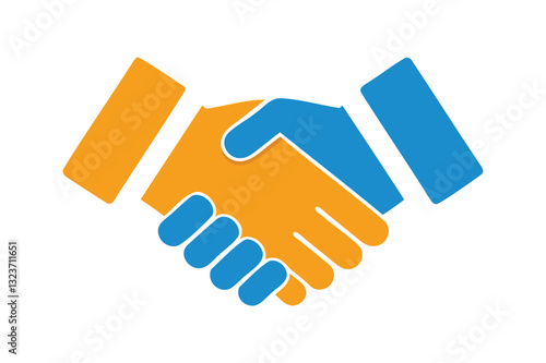 handshake icon vector illustration