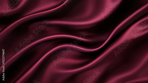 Wallpaper Mural A rich burgundy silk fabric showcases smooth, flowing textures, creating an elegant and luxurious appearance. Torontodigital.ca