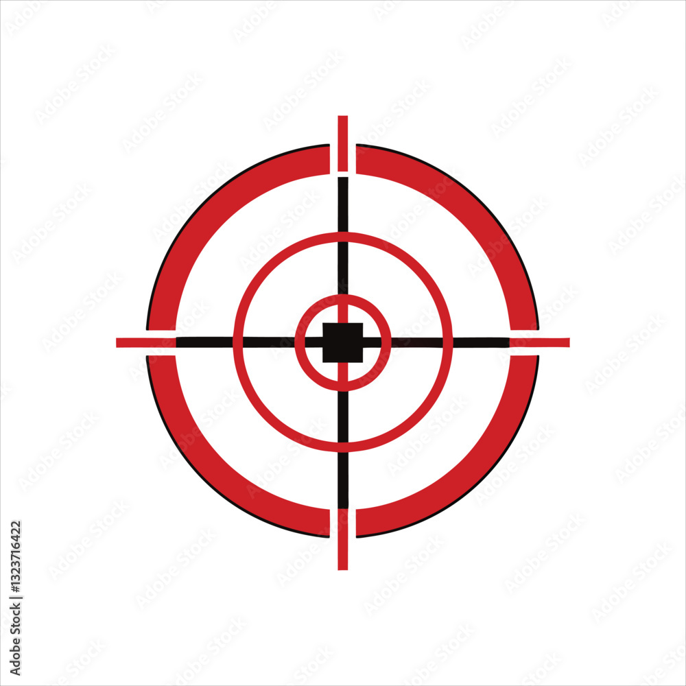 Crosshair Reticle Scope Target Vector Illustration Crosshair Reticle Scope Target Vector Illustration