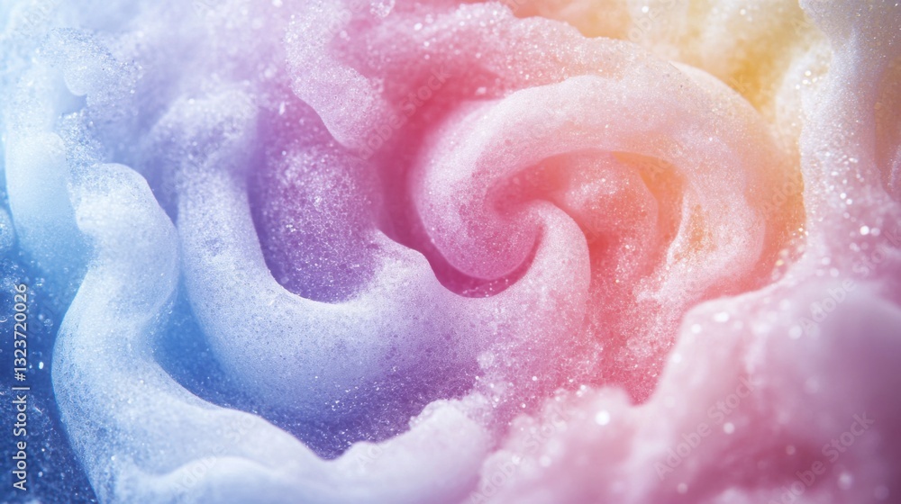 Fototapeta premium Tasty cotton candy. Generative AI