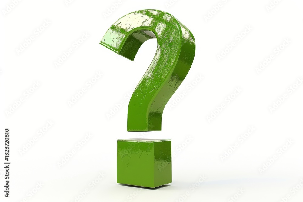 Isolated Green Exclamation Point Isolated Green Exclamation Point