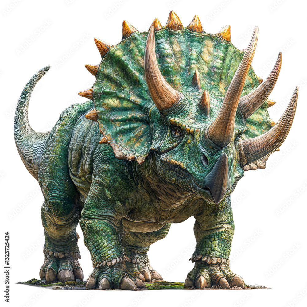 Obraz premium Majestic Triceratops: A Prehistoric Beast