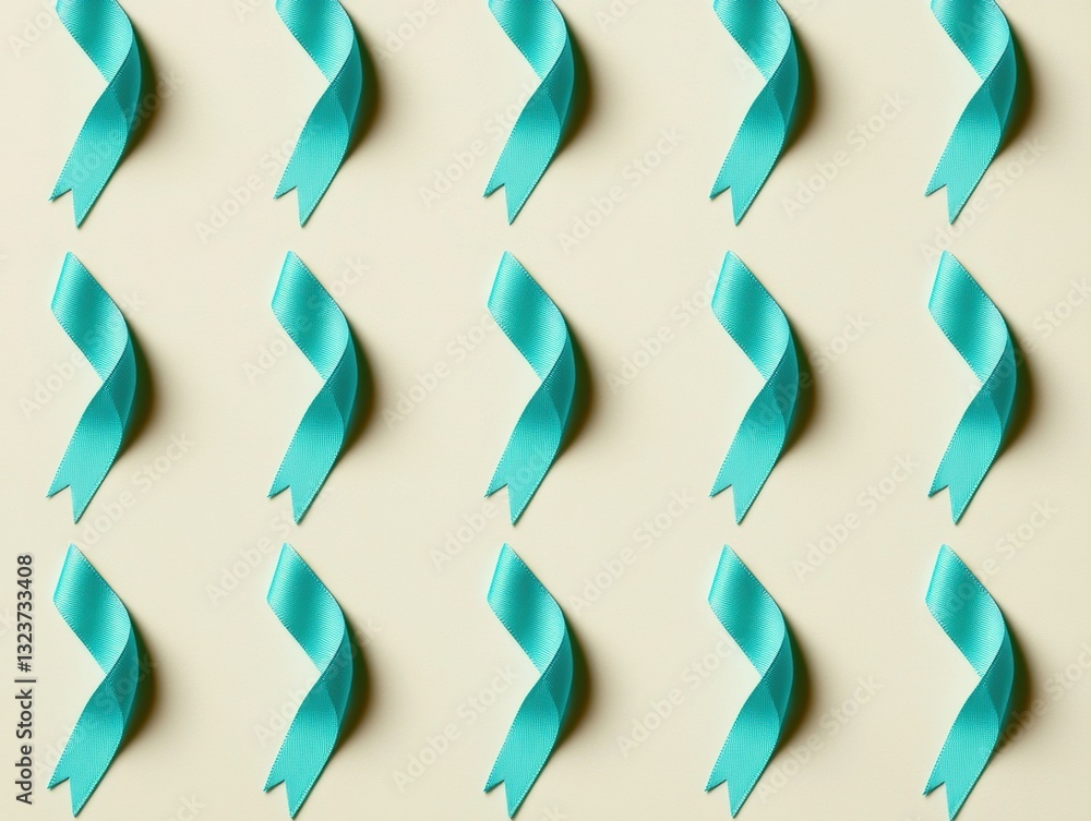 Minimalist Awareness Ribbon Pattern Empowering Social Campaigns with Mindful Design - Teal Hope Visual Narrative for Mental Health Advocacy Minimalist Awareness Ribbon Pattern Empowering Social Campaigns with Mindful Design - Teal Hope Visual Narrative for Mental Health Advocacy