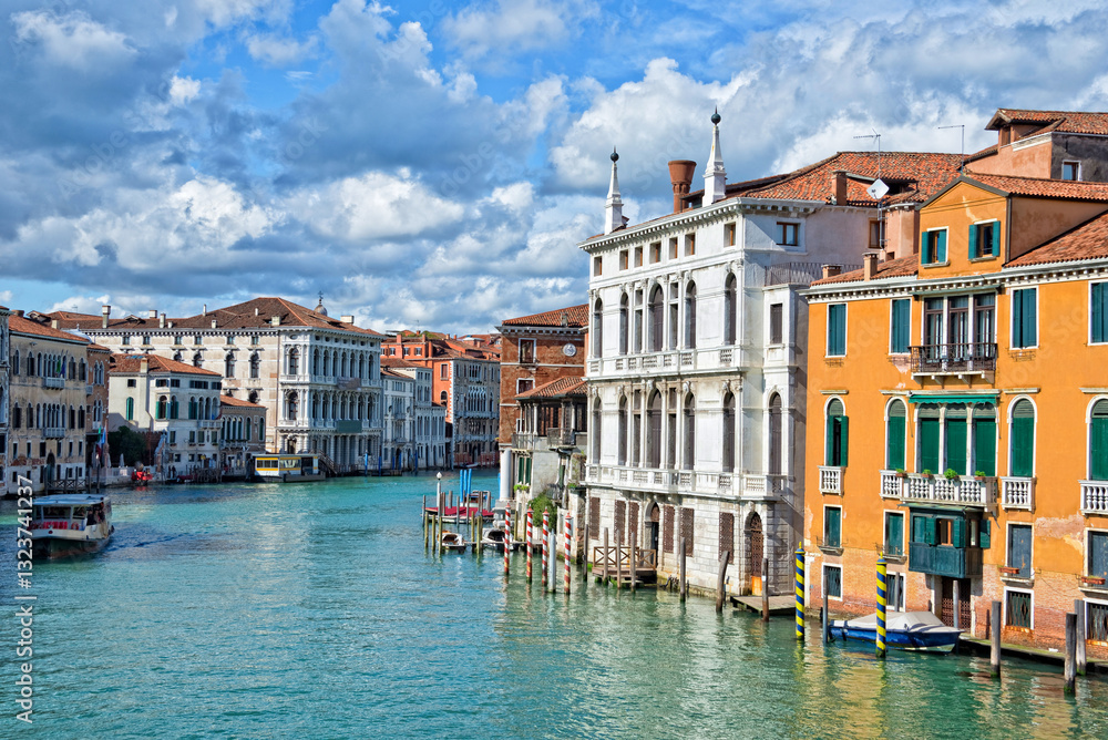 Scenic view of the Grand Canal in Venice, Italy