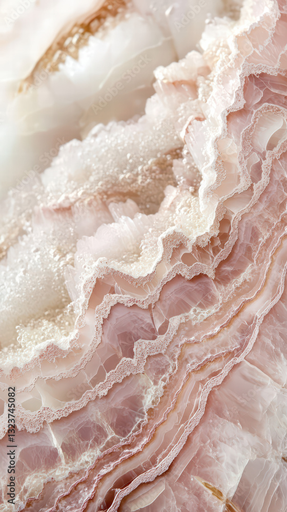 Elegant Geological Formation: A close-up showcases the captivating beauty of a unique geological marvel. The image details the intricate patterns and textures of the layers. Elegant Geological Formation: A close-up showcases the captivating beauty of a unique geological marvel. The image details the intricate patterns and textures of the layers.