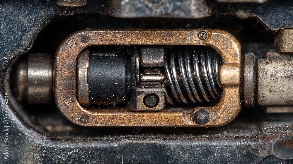 Detailed Close Up Industrial Mechanical Assembly Engineering Technology Detailed Close Up Industrial Mechanical Assembly Engineering Technology