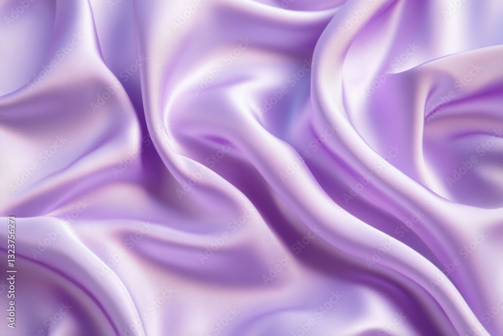 Flowing purple silk fabric, soft texture and lighting. AI generated Flowing purple silk fabric, soft texture and lighting. AI generated