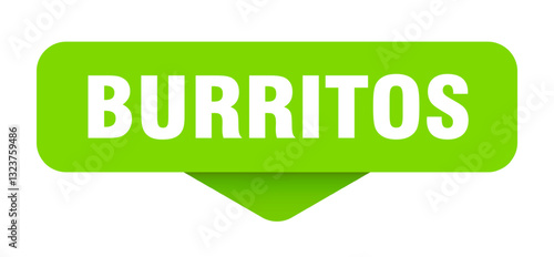 burritos sticker. burritos sign on transparent background