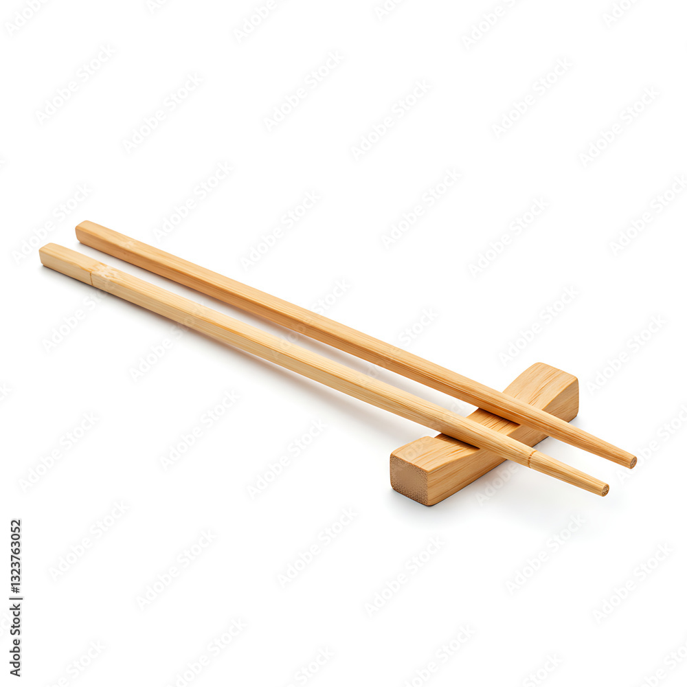 chopsticks isolated on white background