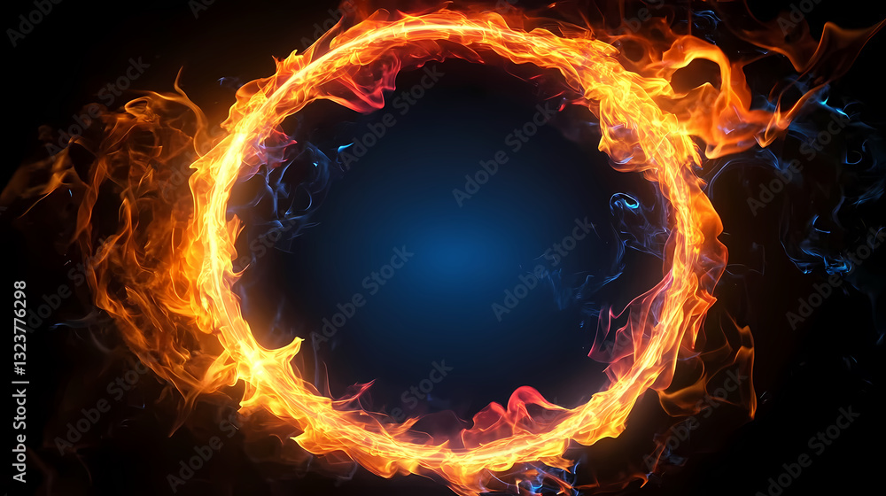 Fiery ring of flames