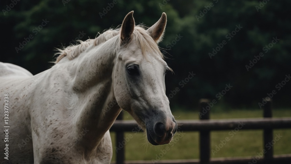 Marvelous Colt Image on a Misty Field Marvelous Colt Image on a Misty Field