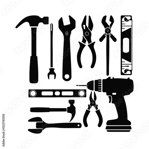 Essential Tools Silhouette Set for Design and Construction