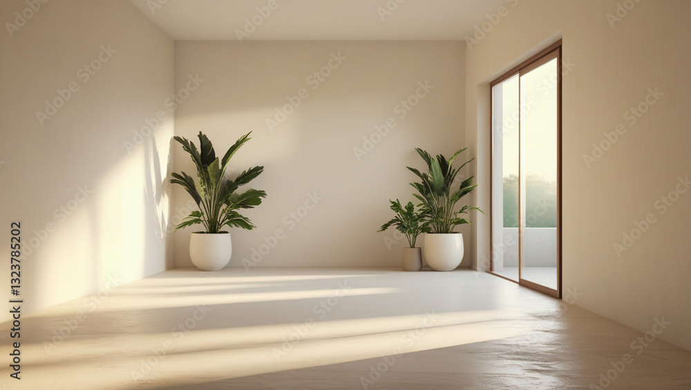 Fototapeta premium empty room with a window