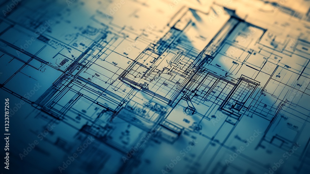 Detailed Architectural Blueprint: Exploring Construction Plans, Home Design, Building Layouts and Interior Designing for Professional Building Projects. Detailed Architectural Blueprint: Exploring Construction Plans, Home Design, Building Layouts and Interior Designing for Professional Building Projects.