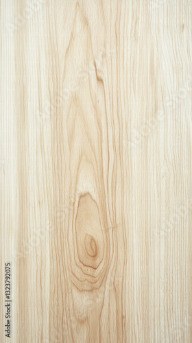Wood Grain Texture: An intimate portrayal of a natural wood grain surface, showcasing the detailed patterns and textures of the material in soft tones, ideal for design applications.