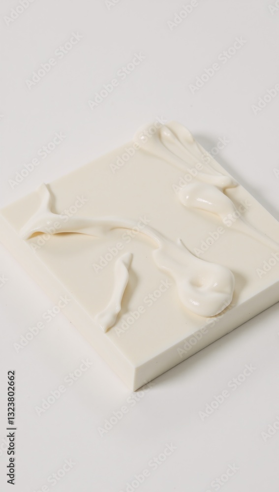 Abstract background features smears of clear creamy textures that embody minimalist elegance Abstract background features smears of clear creamy textures that embody minimalist elegance