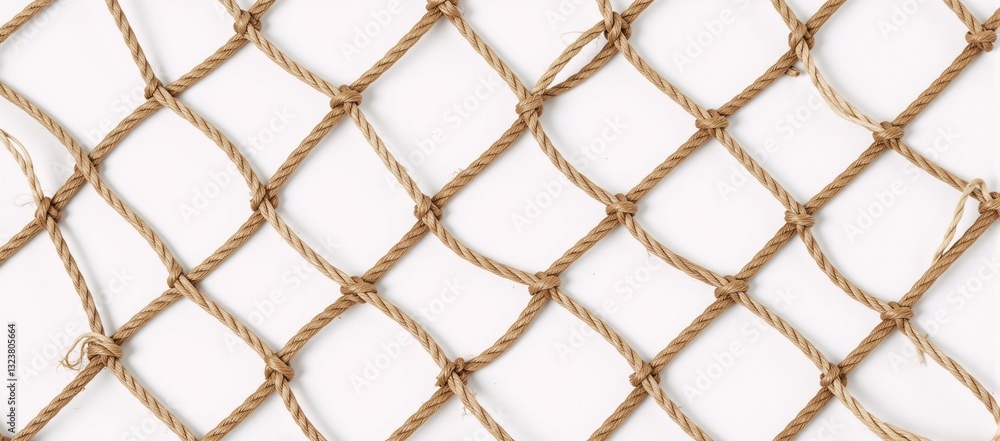 Rope netting pattern delivers rustic texture with nautical flair Rope netting pattern delivers rustic texture with nautical flair
