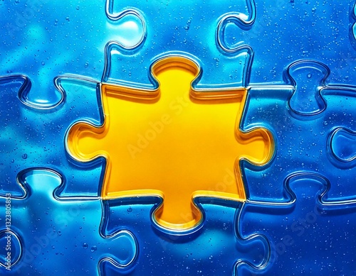 Yellow Piece in Blue Puzzle, Loneliness and Harmony