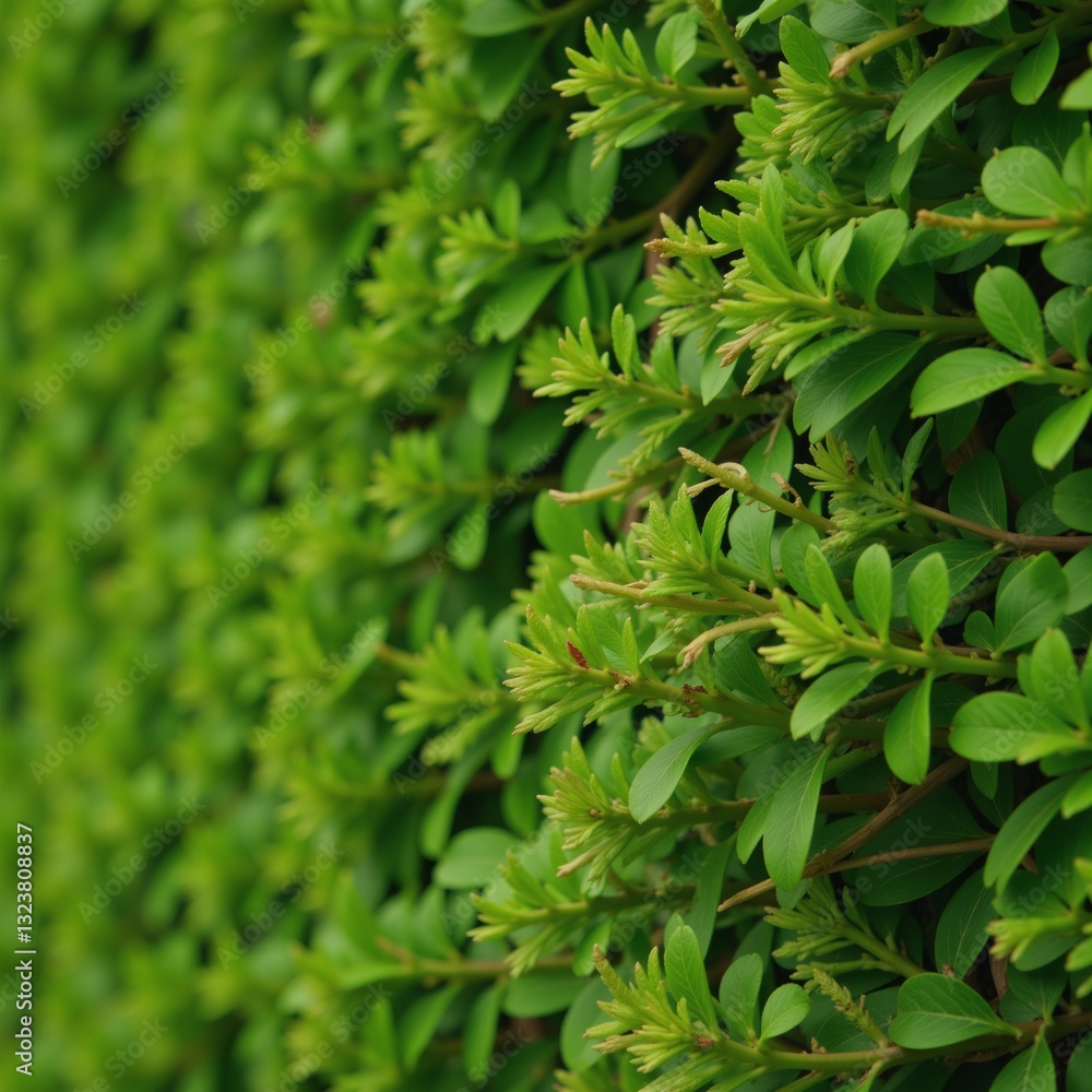 A tranquil wallpaper depicts lush greenery with a focus on textured leaves and the clean fresh feeling of nature A tranquil wallpaper depicts lush greenery with a focus on textured leaves and the clean fresh feeling of nature