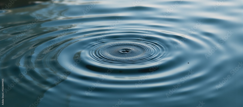 Texture-rich round water with visible ripples Texture-rich round water with visible ripples