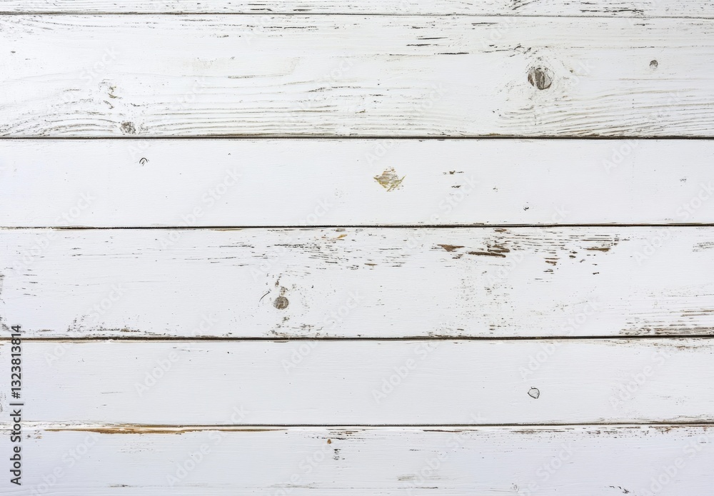 Naklejka premium Top view of white wooden table with free space for text