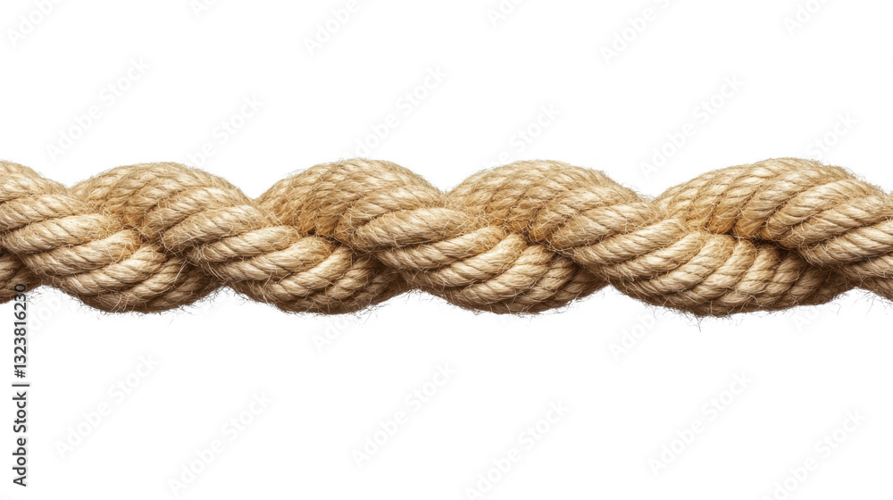 Fototapeta premium line rope isolated on white background