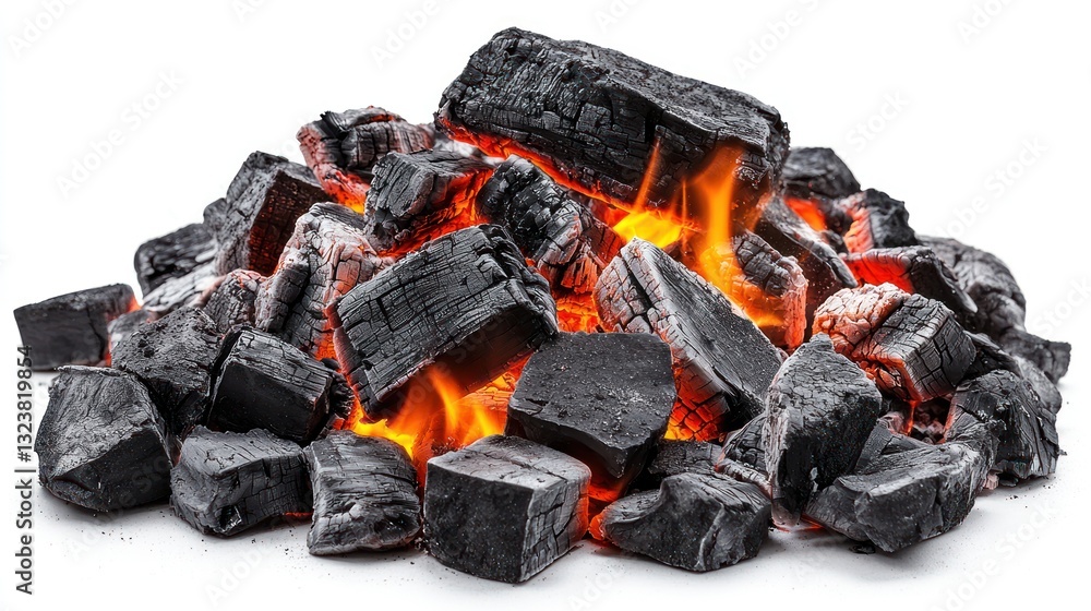 Smoldering Ember Pile: A Visual Symphony of Charcoal Fire and Embers Smoldering Ember Pile: A Visual Symphony of Charcoal Fire and Embers