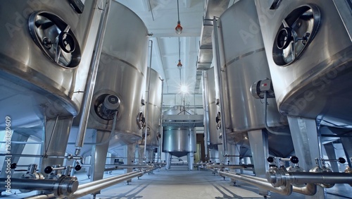 A stateoftheart Modern Industrial Brewing Facility utilizing advanced Stainless Steel Tanks