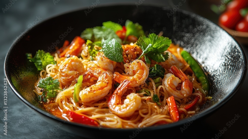 delicious shrimp noodles, a culinary delight with fresh ingredients, perfect for food lovers delicious shrimp noodles, a culinary delight with fresh ingredients, perfect for food lovers