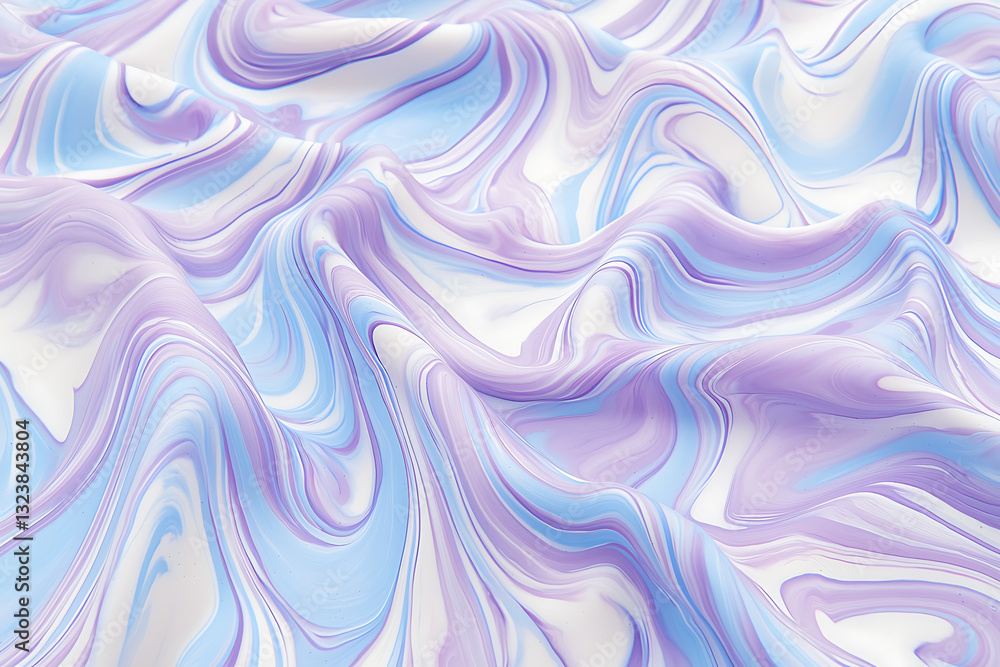 Obraz premium Fluid pattern design abstract art digital fabric creative studio overhead view modern aesthetics