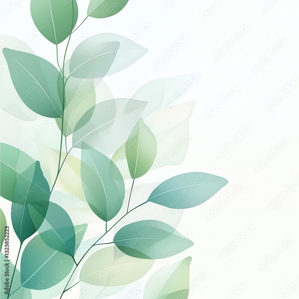 A harmonious blend of soft-focus botanical art and minimalist watercolor backgrounds creates a tranquil backdrop rich with copy potential. A harmonious blend of soft-focus botanical art and minimalist watercolor backgrounds creates a tranquil backdrop rich with copy potential.