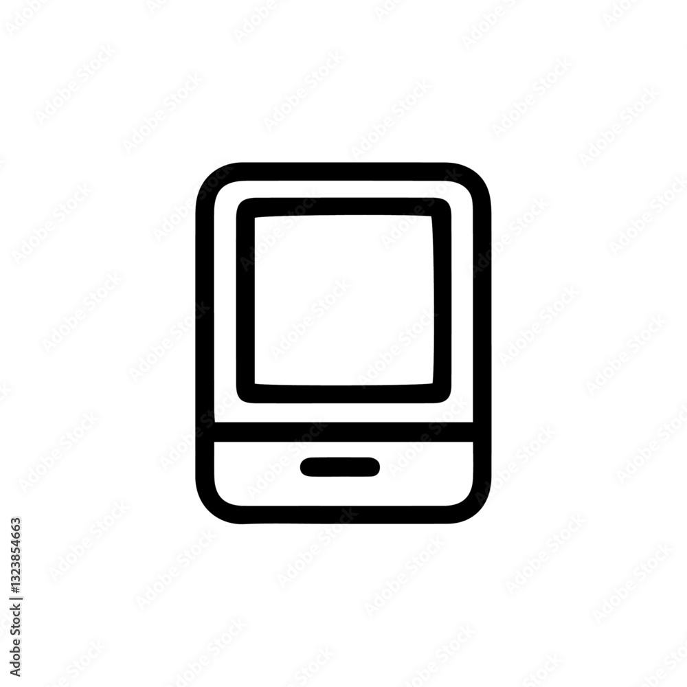 Minimalist tablet icon, vector illustration Minimalist tablet icon, vector illustration