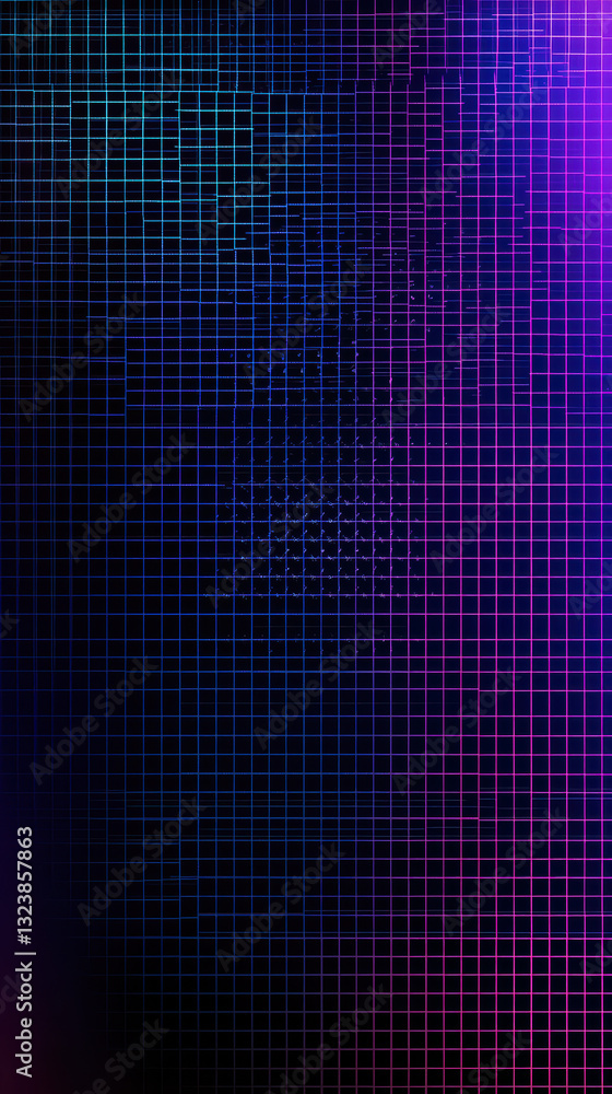 Grid of light: A modern grid, illuminated with vibrant, rich shades, and abstract, evoking the cutting edge of technology. Grid of light: A modern grid, illuminated with vibrant, rich shades, and abstract, evoking the cutting edge of technology.
