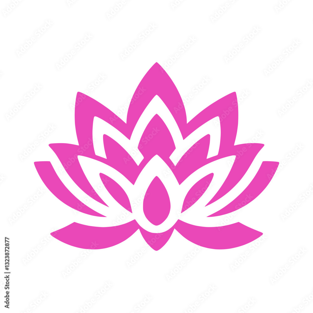 Lotus flower icon symbolizing beauty purity and spiritual awakening Lotus flower icon symbolizing beauty purity and spiritual awakening