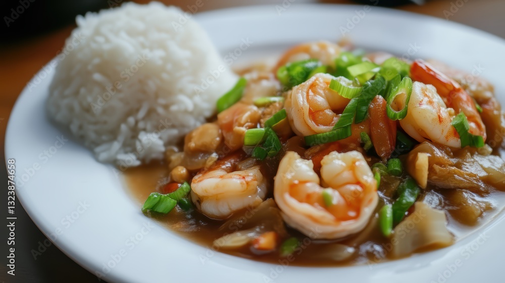 Perfectly cooked rice and shrimp, garnished with fresh parsley for a flavorful, vibrant dish that’s both light and satisfying. Perfectly cooked rice and shrimp, garnished with fresh parsley for a flavorful, vibrant dish that’s both light and satisfying.